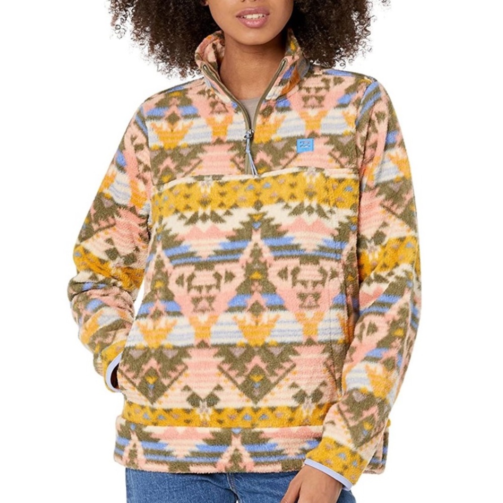 Billabong quarter zip fleece size M